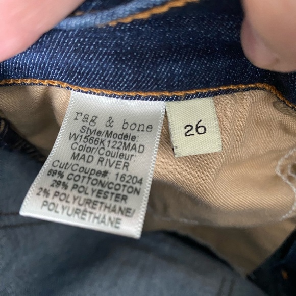 Rag & Bone 10in Ankle Skinny Jeans Size 26 - Picture 9 of 9